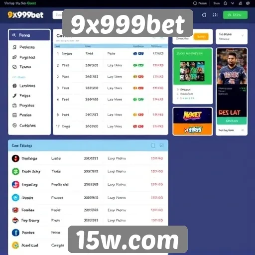 Interface do usuário do 9x999bet é intuitiva